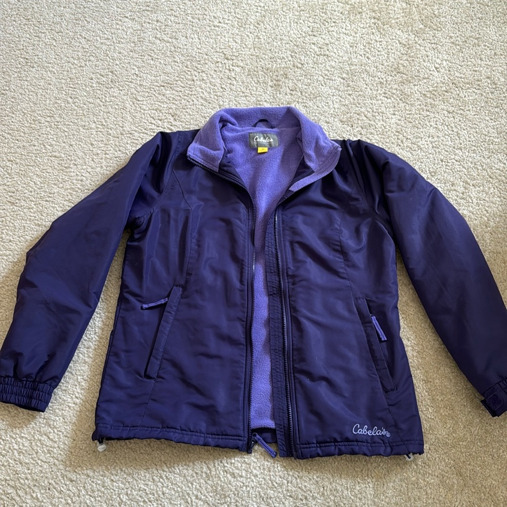 Cabela’s women’s purple fleece lined jacket